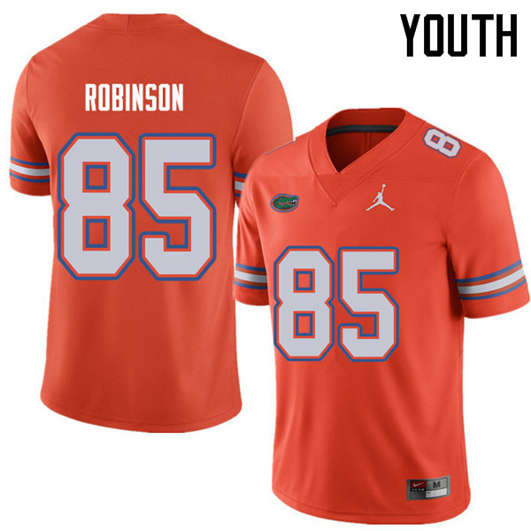 Jordan Brand Youth #85 James Robinson Florida Gators College Football Jerseys Sale-Orange